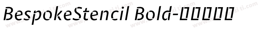 BespokeStencil Bold字体转换